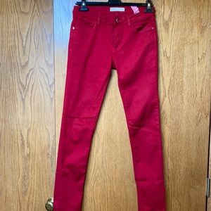 Zara red skinnies